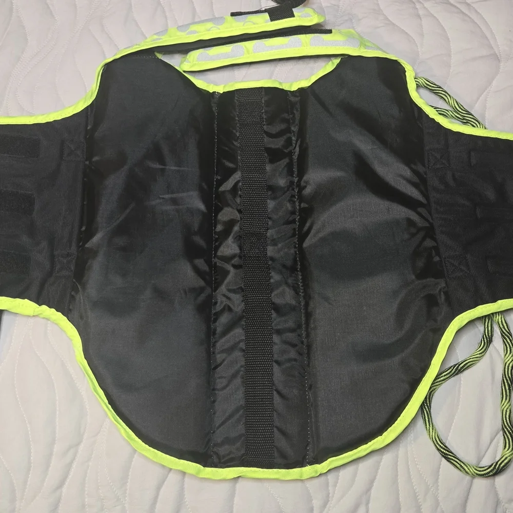 Reflective Yellow Dog Floatation Vest, Large‎